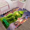 Tapis imprimé Grinch, Tapis pour chaise de bureau Salon Chambre à coucher Décoration de cuisine Cadeaux.