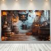 Pirate-themed Photography Background and Party Background Cloth, Perfect for Outdoor and Indoor Party Flags