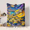 1Pc Minions Bananas Party Blanket Soft And Comfortable Casual Warm Camping Travel Christmas Halloween Gift M91750