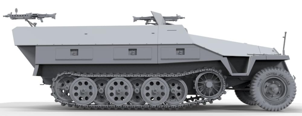 Border Model Germany Armored Personnel Carrier Plastic Model BT041 1/35 Sd.Kfz.251/1 Ausf.D