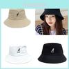 Clásico Sombrero Bucket Kangol Bermuda Lavado para Hombres y Mujeres Algodón Copa Plana Moda