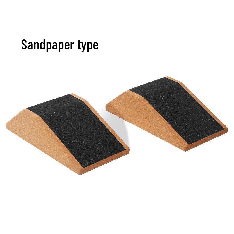 Cork Yoga Squat & Wedge Block for Fitness, Weightlifting, and Calf Stretching.