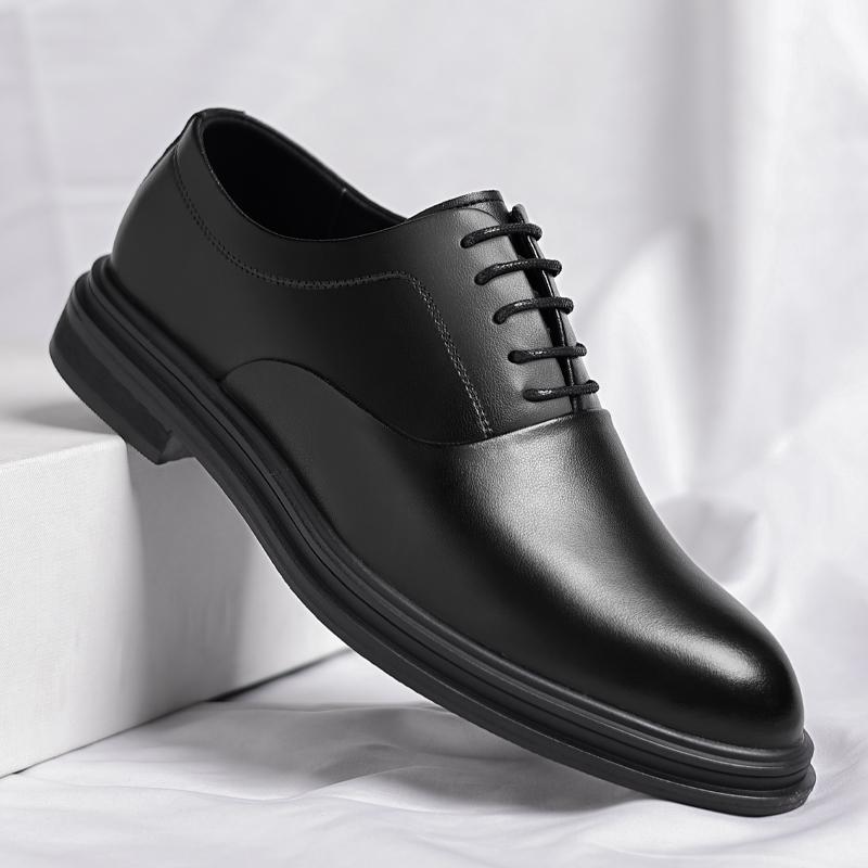 Men's Leather Oxford Shoe High - Quality And Comfortable Lace - Up Business Formal Shoe Comfortable And Anti -Slip Office Shoes