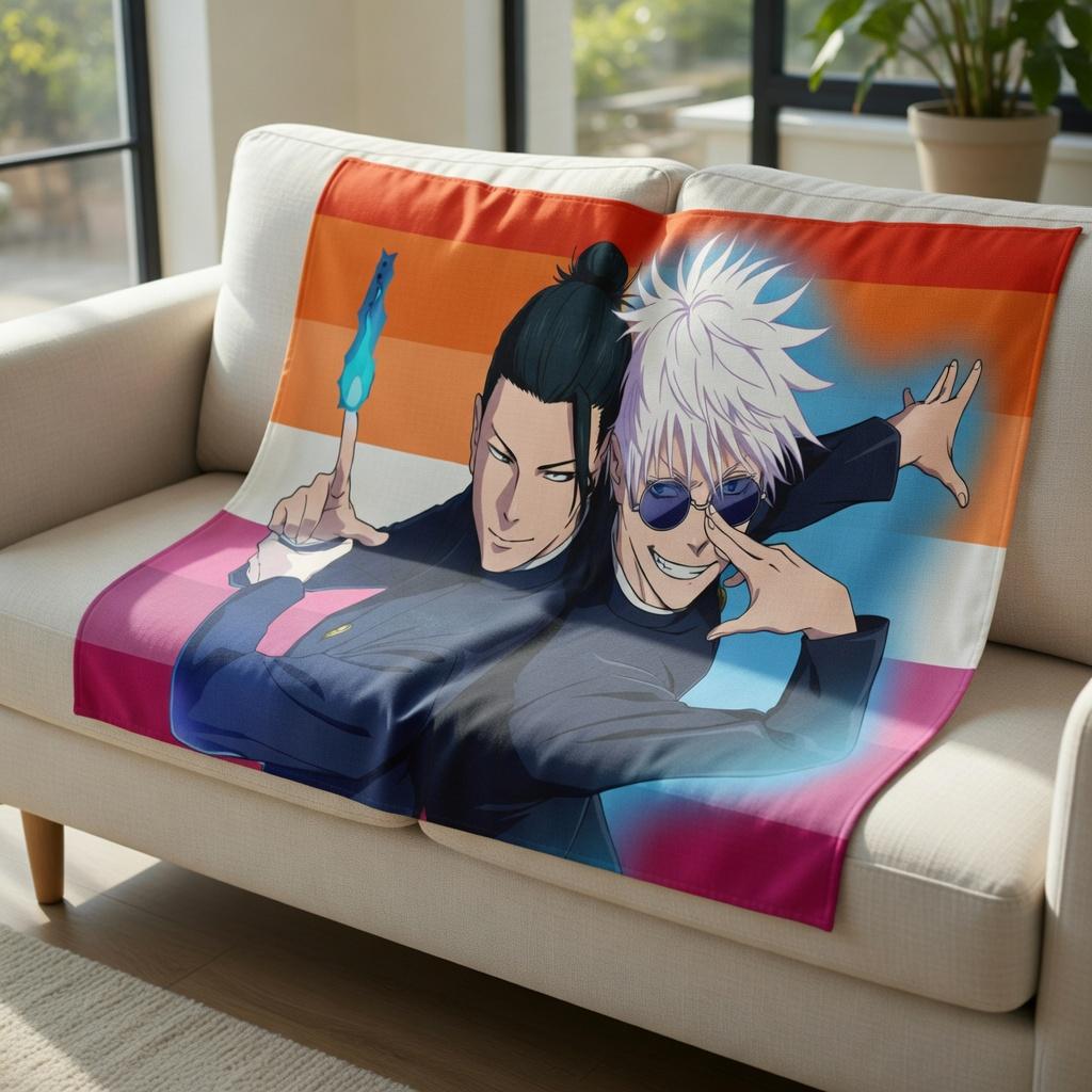 Anime Tapestry Pride Flag Aesthetic Wall Hanging Cool Manga Boy Fabric Poster Room Decor Bedroom College Dorm Wall Art