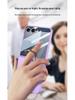 Samsung Z Flip7 Frosted Ring Hard Shell Case: High-End, Integrated Screen Protection