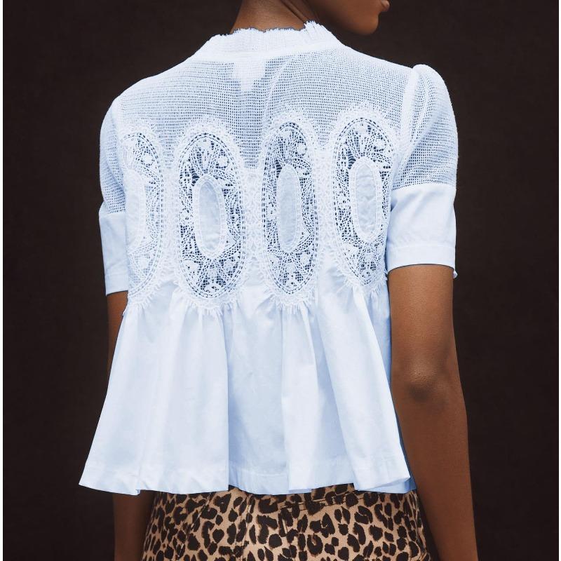 YYFS Moda damska Casual Lato Wiosna Jednolity kolor Drukuj Bluzki i koszule z krótkim rękawem i dekoltem w kształcie litery O