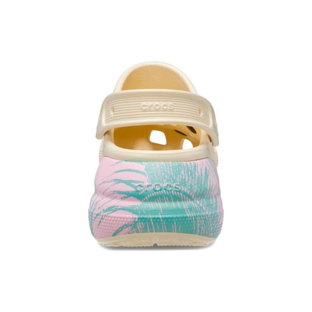 Crocs Classic Crush Spring Break EVA Non-Slip Durable Comfortable Casual Breathable Clogs Unisex Clogs Light-Yellow 208405-1FR