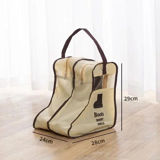 

Portable Dustproof Shoes Storage Zipper Pouch Organizer Cover Long Riding Rain Boots Travel Shoe Protect Storage Bag Accessory