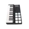 25 Key Ultra Portable USB MIDI Keyboard Controller with 8 Colorful Backlit Trigger Pads