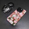 roses Phone Case For iPhone17,16,15,14,13,12,11 Plus,Pro Max Colored Silver Plated Inside Cover