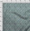 oneOone Cotton Flex Green Fabric Tribal Quilting Supplies Print Sewing Fabric by The Yard 40 Inch