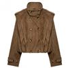 Trench Corto Chic Francese da Donna Giacca Leggera Casual 2026