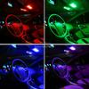 2pcs T10 LED RGB Interior 12V 5050 SMD Decorative Trunk Lamp Remote Control Multicolor Car Panel Dashboard Dome Reading Lighting