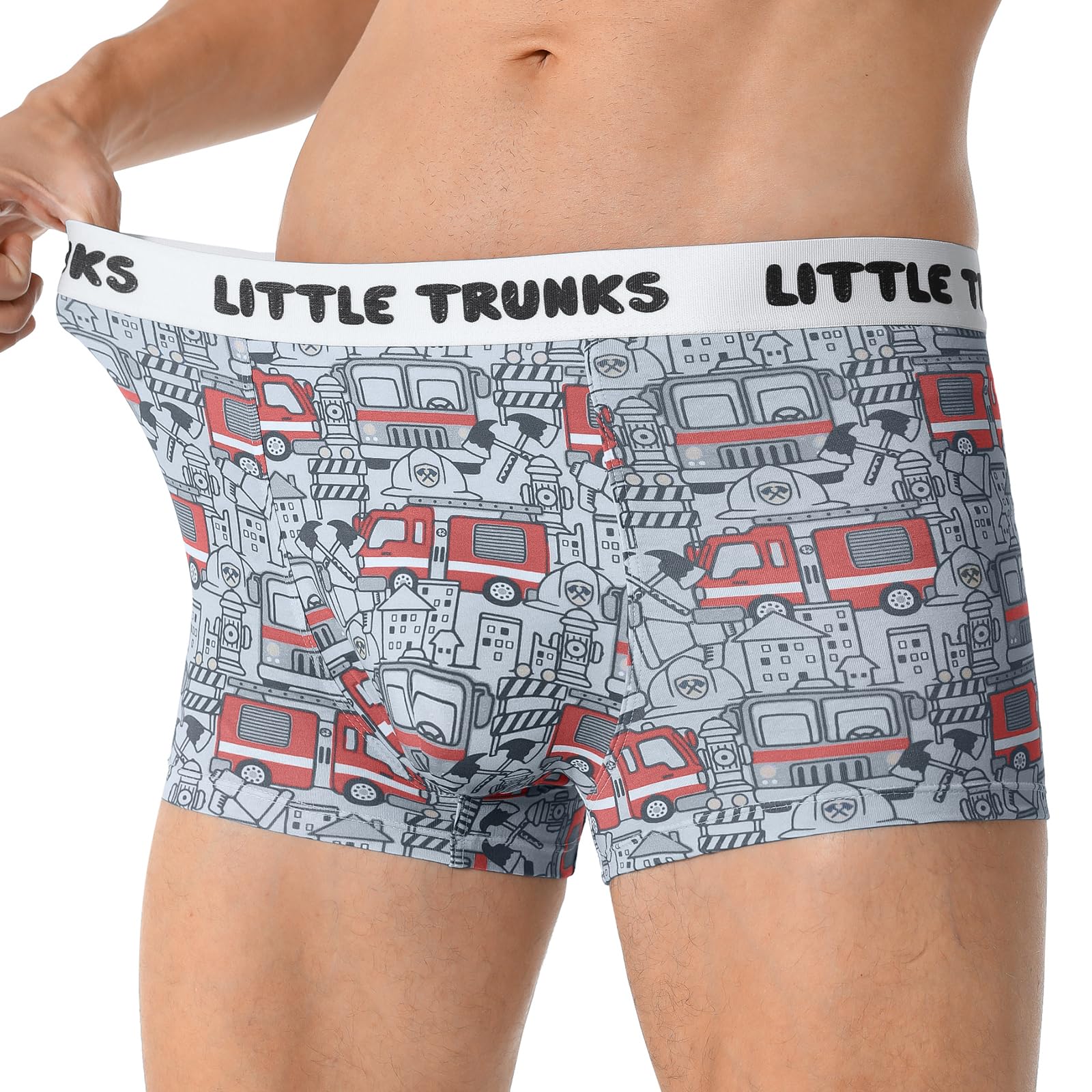 

Мужские крутые трусики-треники LittleForBig, эластичные, набор из 4 штук, размер M