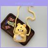 Adorable Yellow Knitted Animal Crossbody Bag For Boys And Girls Perfect For Preschool Use