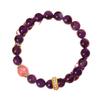 Auspicious Amethyst & Wishful Strawberry Quartz Bracelet 2024: Women's Luxurious Peach Blossom Gift