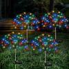 Lewondr 4 Pack Firework Solar Garden Lights Outdoor 8 Modes