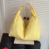 Canvas Tote Bag For Women Large Capacity Street Style Casual Daily Use