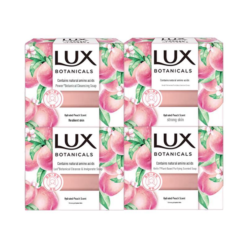 

LUX Plant-Derived Crystal Peach Scented Soap 4-Pack