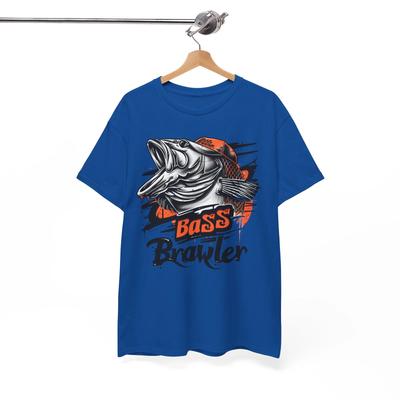 Bass Fishing T-Shirt - Cool Angler Tee for Fishermen & Outdoor Fans Bass Brawler