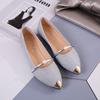 Mocassini alla moda slip-on 2024 traspiranti elasticizzati ballerine basse da donna con fondo morbido e punta a punta scarpe da barca taglia forte 43