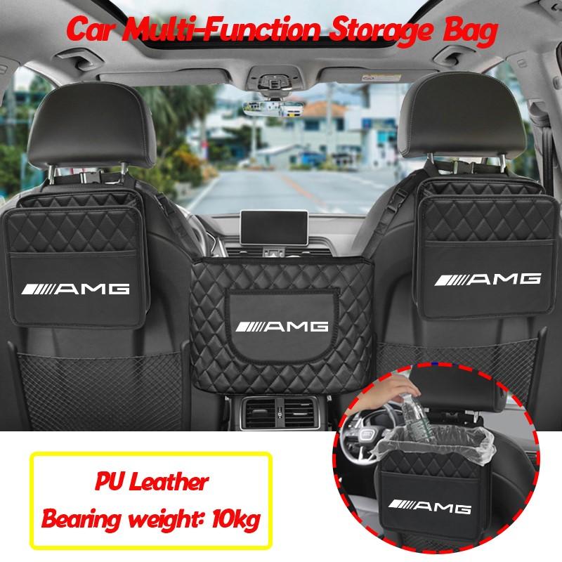Car Backseat Organizer Multifunction Interior Storage Bag For Mercedes Benz AMG W206 W204 W205 W212 W213 W221 W22 Keychain AY1