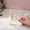 UNIQOOO 2" Clear Acrylic Stand | 18 Pack 3mm Slot Wedding Sign Holders, Perfect for Wedding, Table Number, Exhibition, Office, Restaurant, Business