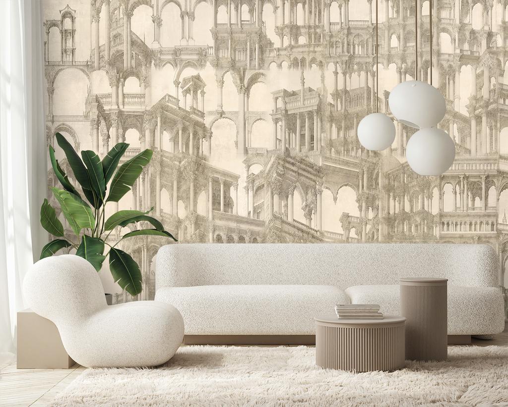 Tapeta Kolumny architektura abstrakcja