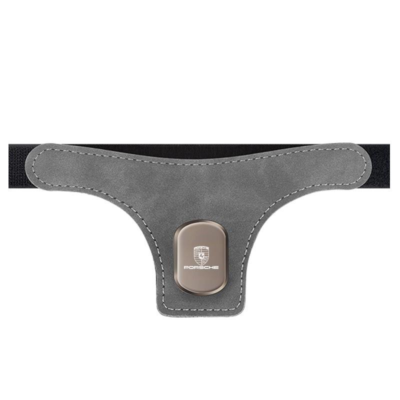 AIHQR1 PU Leather Auto Sports Seat Back Hook Organizer Car Sports Seats Hook For Porsche Cayenne GTS Panamera Carrera GT3 Sticker