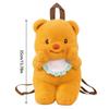 Stylish Bear Trendy Plush Bag Cartoon Butter Animal Plush Backpack for Kids and Teens Christmas Gifts