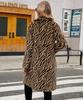 2023 Autumn Zebra Print Faux Fur Coat: European-American Fashion Long Plush Coat