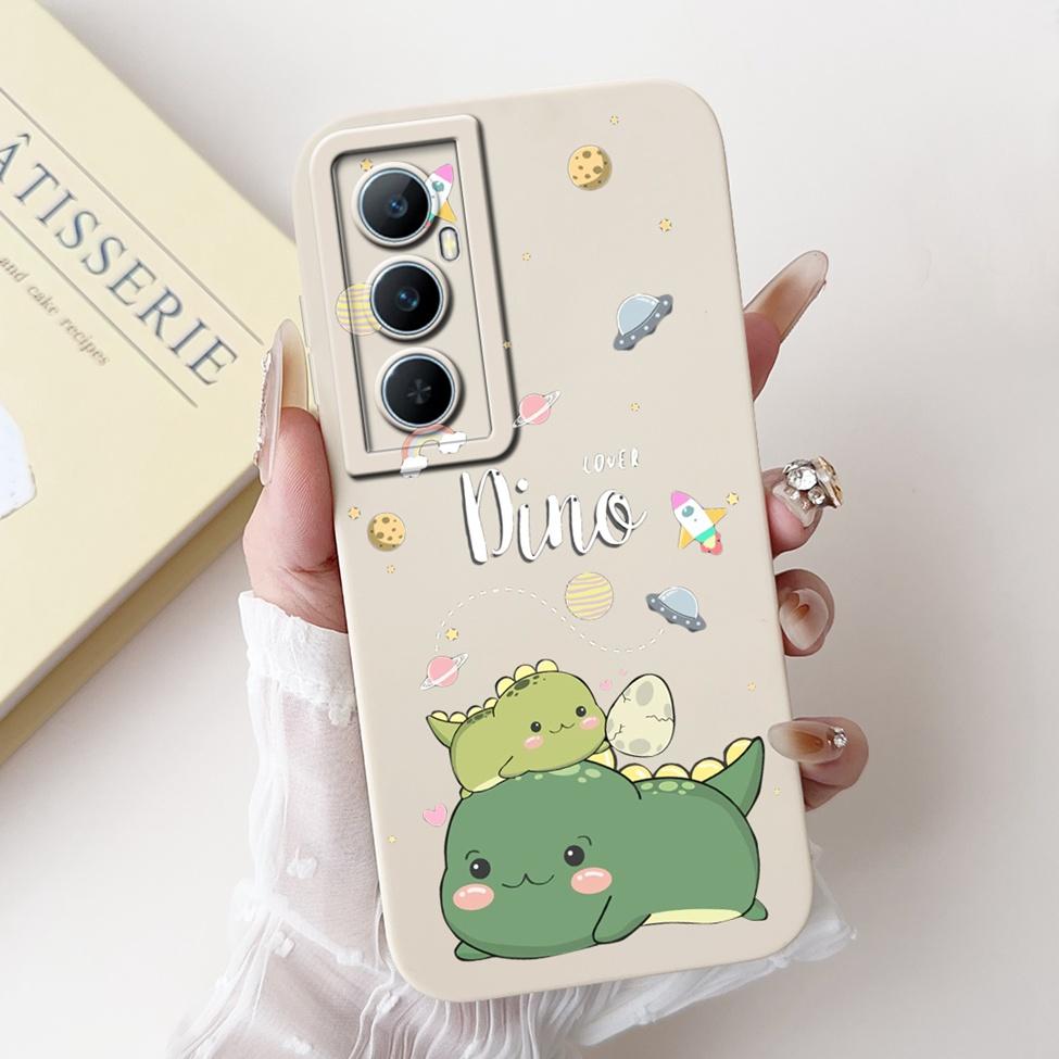 Funda For Realme C65 RMX3910 Back Cover For Realme C65 4G Case Shockproof Luxury Flowers Cute Cartoon Cool Silicone Bumper Coque