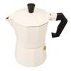 Aluminum Alloy Moka Coffee Maker White Color Italian Coffee Maker  Kitchen DIY