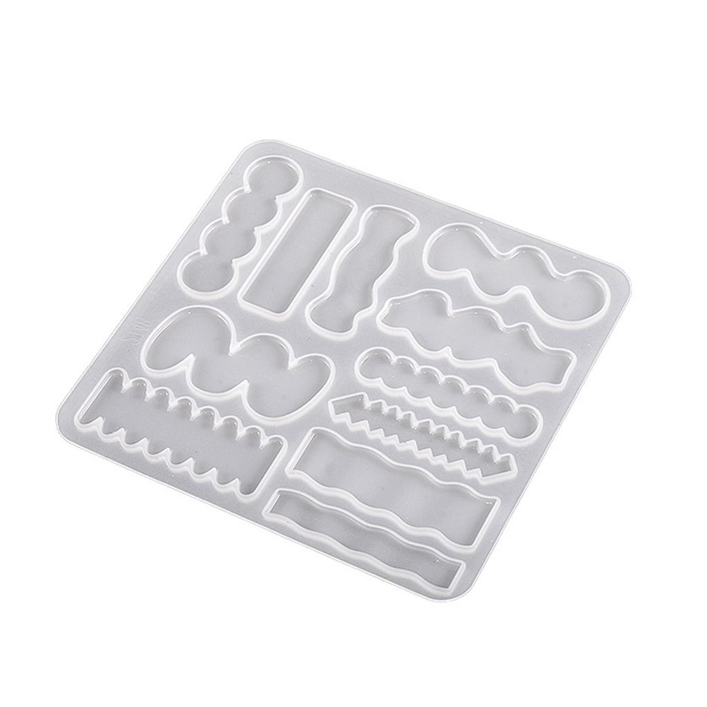 Silicone Hairpin Resin Molds, Hair Clip Clamps Models Hair Clips Silicone Resin Jewelry DIY Hand Making Hair Clip Mold