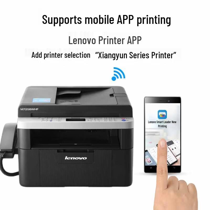 Lenovo M7256WHF A4 Black & White Laser 4-in-1 Multifunction Printer CN plug (adapter included)