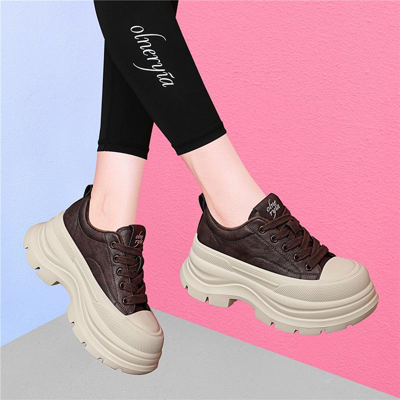 Fleece casual dad shoes small thick-soled heightening little white shoes autumn and winter new women's shoes versatile shoes
