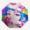 1pc Colorful Anime Character Outdoor Umbrella - Automatic Opening/Closing, Portable 3-Fold Design, 8-Rib Iron Frame, Perfect Gift for Fans, Trave