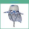 Outdoor Fishing Hat With Wide Brim And Breathable Cotton Polyester For Summer Sun Protection