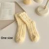 Bowknot Middle Tube Socks Thicken Floor Socks Cute Women's Socks  Winter