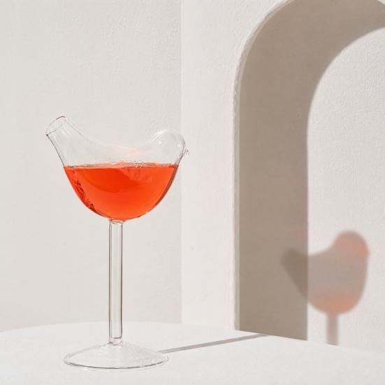 Nostalgie Bird Cocktail Glass, with Stable Base, 150ml Capacity Drinking Elegant And Versatile Wine Glass for Party Wedding