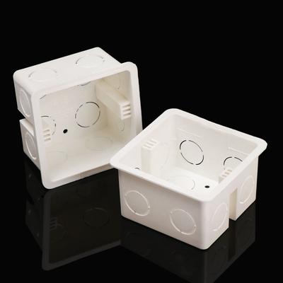 Professional PVC Plastic Light Touch Switch Cassette Junction Concealed Bottom Wall Mounting Box