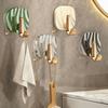 4 Pieces Set Strong Load-bearing Bathroom Hook Luxury Self Adhesive Hook  Home Organization Use