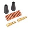 15 Piece Welding Accessories Kit PTFE Gasless Nozzles Brass Gas Diffuser 9mm Copper Electrode Tips