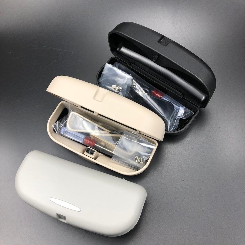 Car-Styling Sun Visor Glasses Case for Volvo S40 S60 S80 S90 S40 XC60 XC90 V40 V60 V90 C30 XC40 XC70 V70