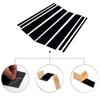 8pcs/set Glossy Black Car Door Window Center Middle Column BC Pillar Post Cover Trim Fit For Toyota Land Cruiser J300 2022-2024