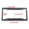 1/2Pcs Universal License Plate Frame Carbon Pattern Plastic License Plate Frame Bracket With Standard Screw Kits