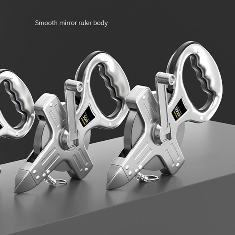 Heavy Duty Steel Frame Measuring Tape With Clear Marking For Engineering Projects 50m 100m Portable Surveying Equipment
