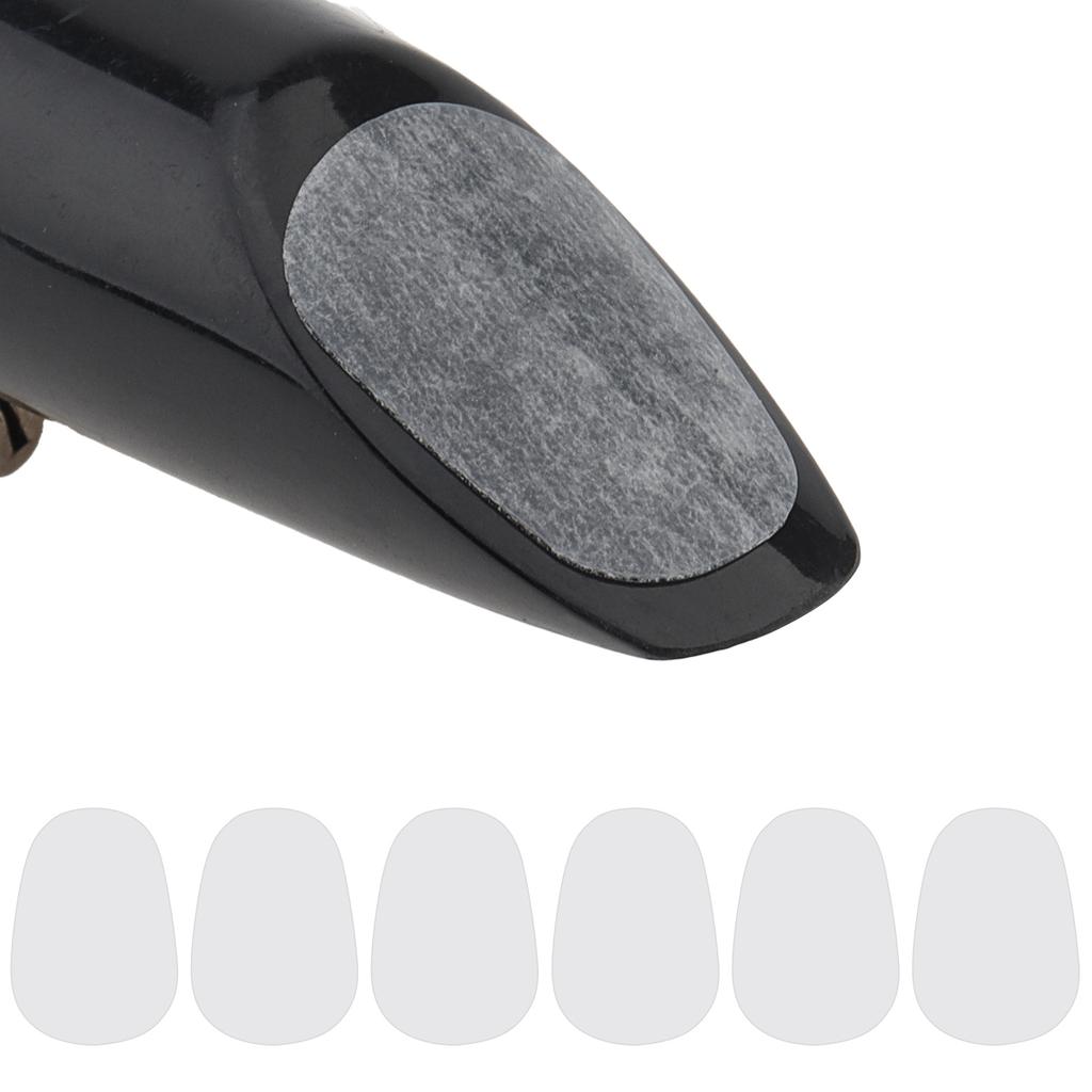 64pcs Food Grade Silicone 0.8mm 0.5mm Oval Mouthpiece Cushions Alto Tenor Saxophone Clarinet Beginner Enthusiast
