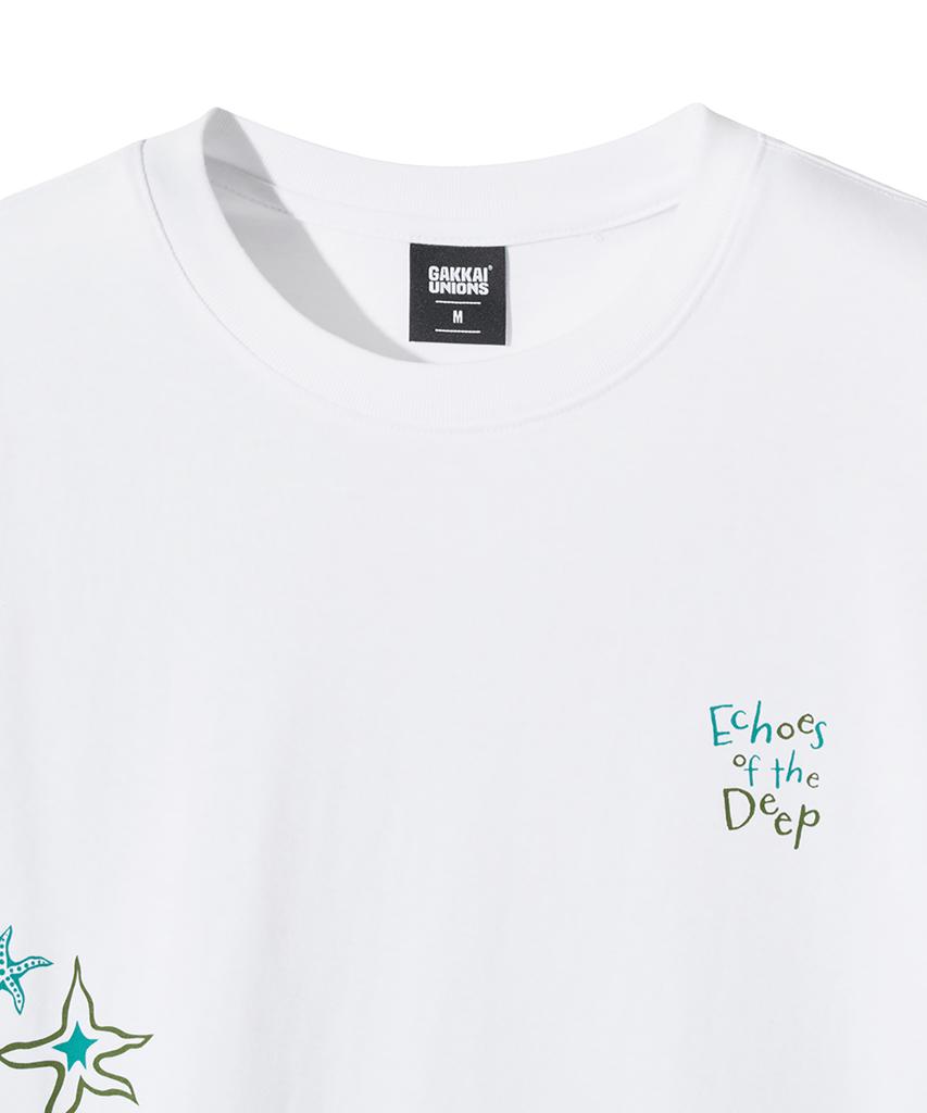 GAKKAI UNIONS Starfish Ocean Short Sleeve T-Shirt White