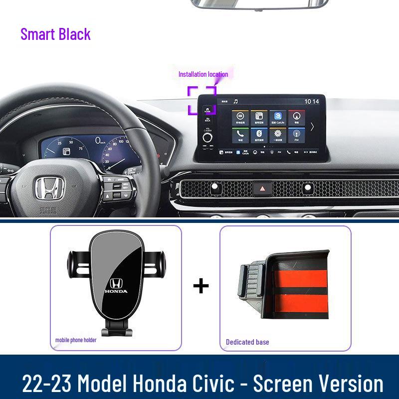 Kompatibilní držák telefonu pro Honda Civic (2016–2023) 9., 10., 11. generace – Držák navigace.